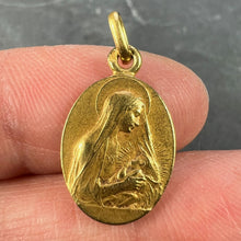 Load image into Gallery viewer, French Vern Madonna and Child 18K Yellow Gold Charm Pendant