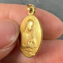 Load image into Gallery viewer, French Vern Madonna and Child 18K Yellow Gold Charm Pendant