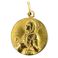 Load image into Gallery viewer, French Saint Germaine Germane 18K Yellow Gold Medal Pendant