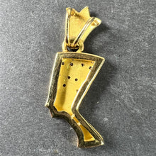 Load image into Gallery viewer, 18K Yellow Gold Diamond Nefertiti Charm Pendant
