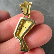 Load image into Gallery viewer, 18K Yellow Gold Diamond Nefertiti Charm Pendant