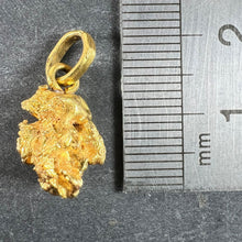 Load image into Gallery viewer, Natural Yellow Gold Nugget 18K Charm Pendant