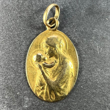 Load image into Gallery viewer, French Dropsy Madonna and Child 18K Yellow Gold Charm Pendant