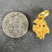 Load image into Gallery viewer, Natural Yellow Gold Nugget 18K Charm Pendant