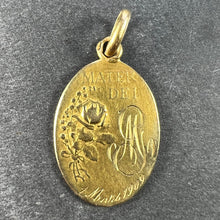 Load image into Gallery viewer, French Dropsy Madonna and Child 18K Yellow Gold Charm Pendant