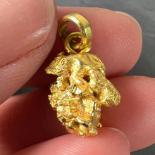 Load image into Gallery viewer, Natural Yellow Gold Nugget 18K Charm Pendant