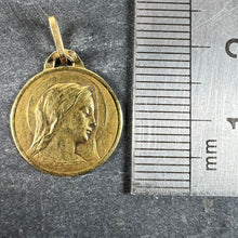 Load image into Gallery viewer, French Dropsy Virgin Mary 18K Yellow Gold Medal Charm Pendant