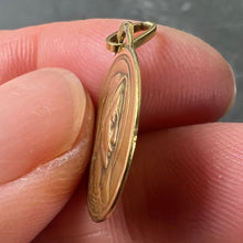 Load image into Gallery viewer, French Dropsy Virgin Mary 18K Yellow Gold Medal Charm Pendant