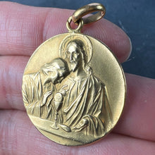 Load image into Gallery viewer, Large French Religious Jesus Christ Holy Communion 18K Yellow Gold Medal Pendant