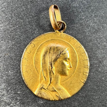Load image into Gallery viewer, French 18K Yellow Gold Virgin Mary Virgo Virginum Medal Pendant