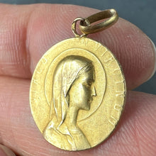 Load image into Gallery viewer, French 18K Yellow Gold Virgin Mary Virgo Virginum Medal Pendant