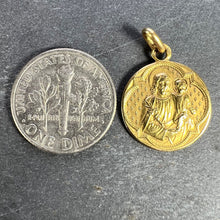 Load image into Gallery viewer, French Joseph and Jesus 18K Yellow Gold Medal Pendant