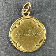 Load image into Gallery viewer, French Joseph and Jesus 18K Yellow Gold Medal Pendant