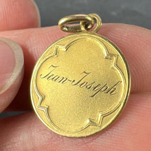 Load image into Gallery viewer, French Joseph and Jesus 18K Yellow Gold Medal Pendant