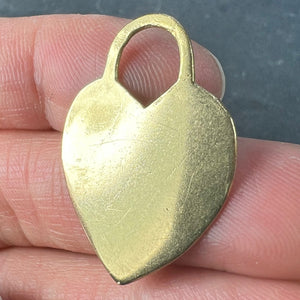 French Love Heart 18K Yellow Gold Pendant