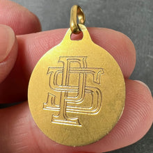 Load image into Gallery viewer, French Augis 18K Yellow Gold St Christopher Charm Pendant Medal