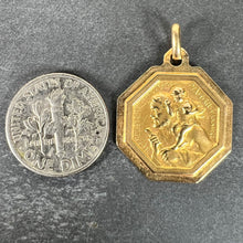 Load image into Gallery viewer, French Paul Brandt St Christopher 18K Yellow Gold Charm Pendant Medal
