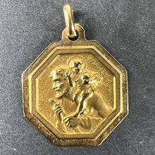 Load image into Gallery viewer, French Paul Brandt St Christopher 18K Yellow Gold Charm Pendant Medal