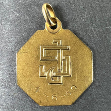 Load image into Gallery viewer, French Paul Brandt St Christopher 18K Yellow Gold Charm Pendant Medal