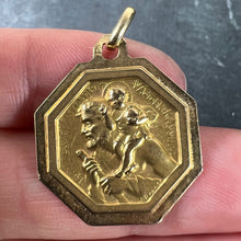 Load image into Gallery viewer, French Paul Brandt St Christopher 18K Yellow Gold Charm Pendant Medal