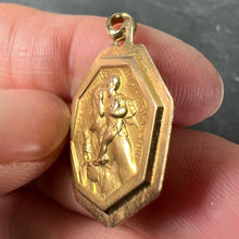 Load image into Gallery viewer, French Paul Brandt St Christopher 18K Yellow Gold Charm Pendant Medal