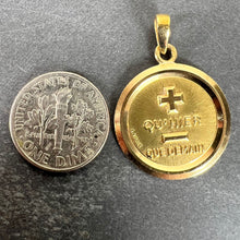 Load image into Gallery viewer, Vintage Augis More Than Yesterday 18K Yellow Gold Love Charm Pendant