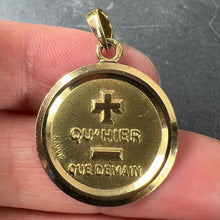 Load image into Gallery viewer, Vintage Augis More Than Yesterday 18K Yellow Gold Love Charm Pendant