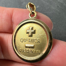 Load image into Gallery viewer, Vintage Augis More Than Yesterday 18K Yellow Gold Love Charm Pendant