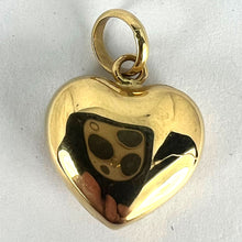 Load image into Gallery viewer, 18K Yellow Gold Puffy Love Heart Charm Pendant