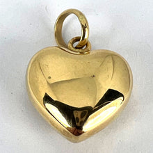 Load image into Gallery viewer, 18K Yellow Gold Puffy Love Heart Charm Pendant