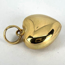 Load image into Gallery viewer, 18K Yellow Gold Puffy Love Heart Charm Pendant