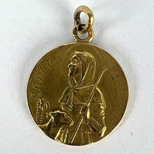 Load image into Gallery viewer, French Saint Germaine Germane 18K Yellow Gold Medal Pendant