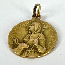 Load image into Gallery viewer, French Saint Germaine Germane 18K Yellow Gold Medal Pendant