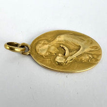 Load image into Gallery viewer, French Dropsy Madonna and Child 18K Yellow Gold Charm Pendant