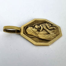 Load image into Gallery viewer, French Madonna and Child 18K Yellow Gold Medal Pendant