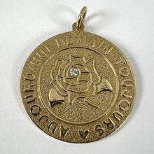Load image into Gallery viewer, Merrin Today Tomorrow Always Diamond Rose 14K Yellow Gold Love Pendant