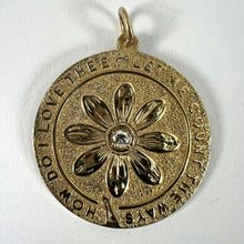 Load image into Gallery viewer, Merrin Let Me Count The Ways Daisy 14K Yellow Gold Diamond Love Pendant