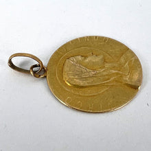 Load image into Gallery viewer, French 18K Yellow Gold Virgin Mary Virgo Virginum Medal Pendant