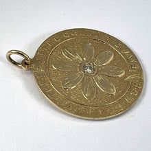 Load image into Gallery viewer, Merrin Let Me Count The Ways Daisy 14K Yellow Gold Diamond Love Pendant