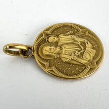 Load image into Gallery viewer, French Joseph and Jesus 18K Yellow Gold Medal Pendant