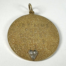 Load image into Gallery viewer, Merrin More Than Yesterday Diamond Heart 14K Yellow Gold Love Charm Pendant