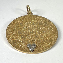 Load image into Gallery viewer, Merrin More Than Yesterday Diamond Heart 14K Yellow Gold Love Charm Pendant