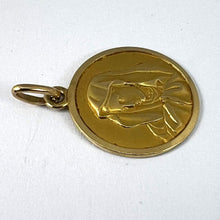 Load image into Gallery viewer, Italian UnoAErre 18K Yellow Gold Virgin Mary Medal Pendant