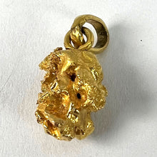 Load image into Gallery viewer, Natural Yellow Gold Nugget 18K Charm Pendant