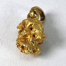 Load image into Gallery viewer, Natural Yellow Gold Nugget 18K Charm Pendant