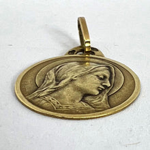 Load image into Gallery viewer, French Dropsy Virgin Mary 18K Yellow Gold Medal Charm Pendant