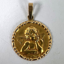 Load image into Gallery viewer, French Raphael’s Cherub 18K Yellow Gold Charm Medal Pendant