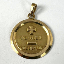 Load image into Gallery viewer, Vintage Augis More Than Yesterday 18K Yellow Gold Love Charm Pendant