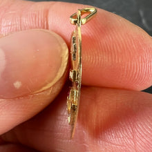 Load image into Gallery viewer, Augis More Than Yesterday Heart 18K Yellow White Gold Synthetic Ruby Love Pendant