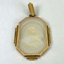 Load image into Gallery viewer, French St Therese Mother of Pearl 18K Yellow Gold Charm Pendant